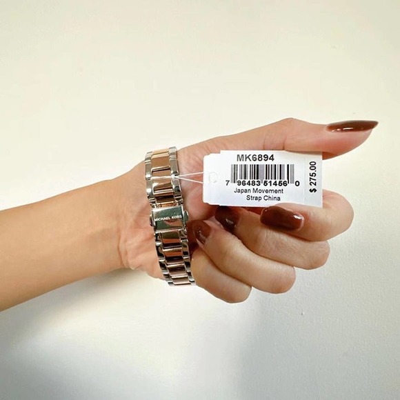 Michael Kors MK6894 Layton Three-Hand Two-Tone Stainless Steel Watch - Picture 4 of 4